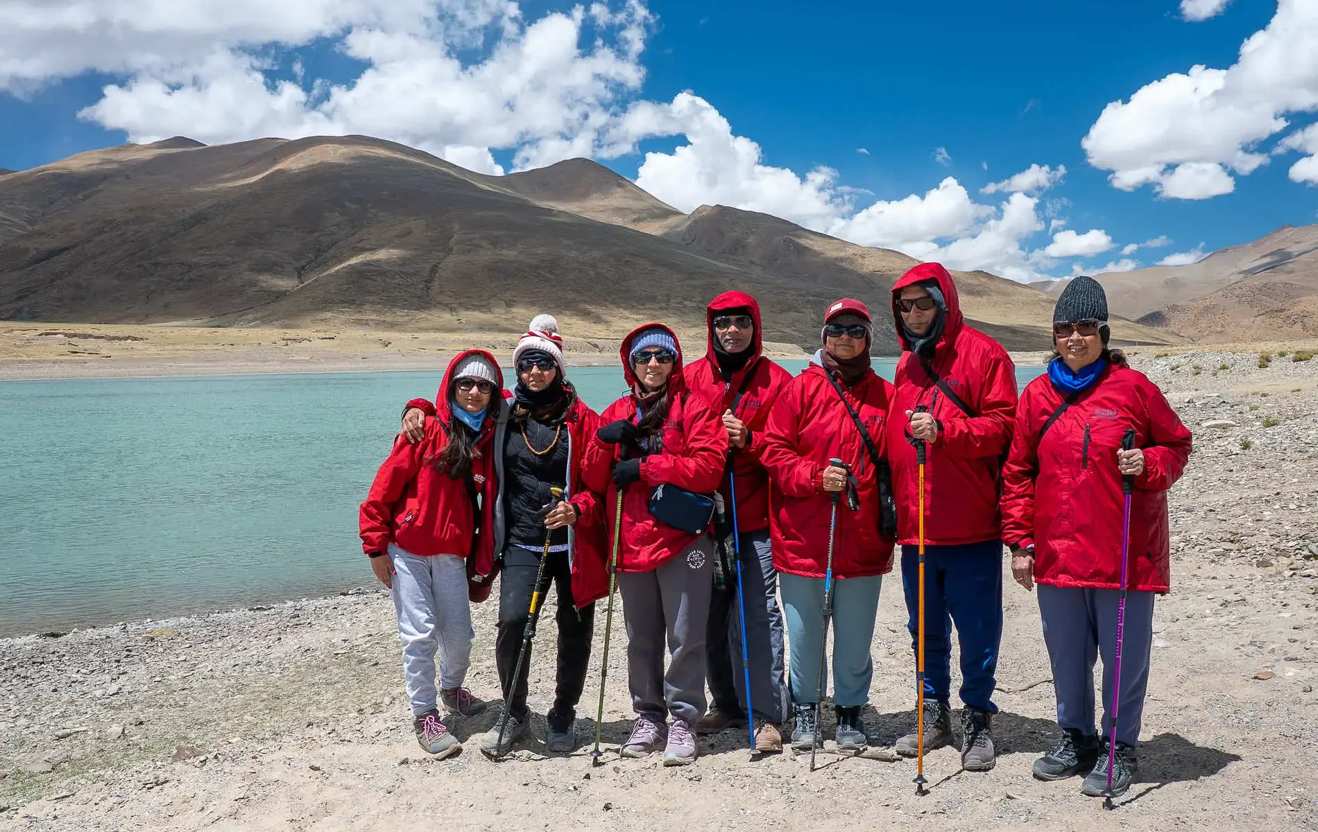Group for the Kailash Mansarovar Yatra.Kailash Mansarovar